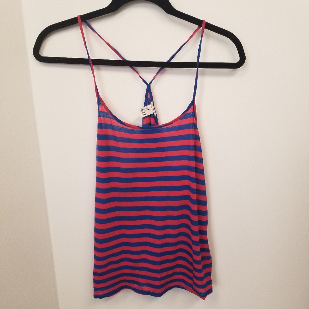 CLOSEOUT Forever 21 Stripe Racerback Tank Top S